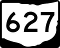 State Route 627 marker