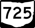 State Route 725 marker