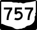 State Route 757 marker