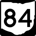 State Route 84 marker