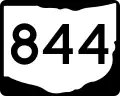 State Route 844 marker