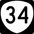Oregon Route 34 marker