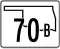 State Highway 70B marker