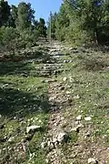 Old footpath leading up to Jamnith (Kh. Banit)