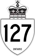 Highway 127 marker