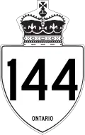 Highway 144 marker