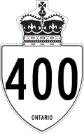 Highway 400 marker
