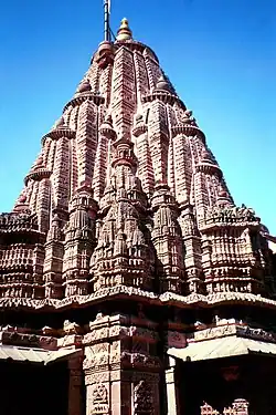 Sikhara of the temple