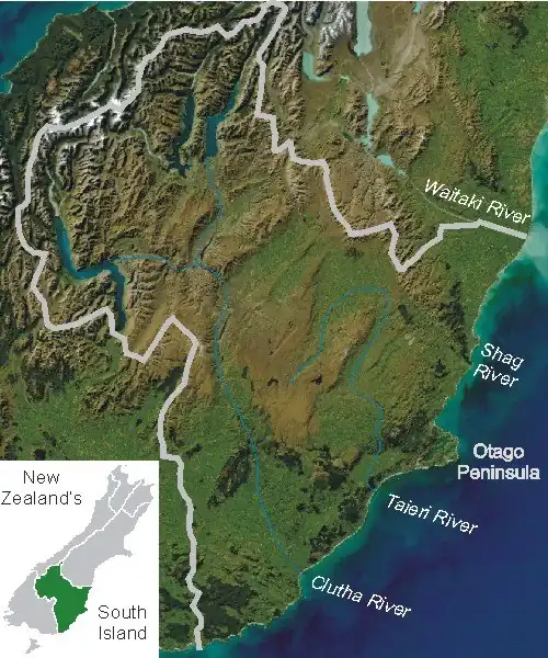 Location of Lake Wānaka