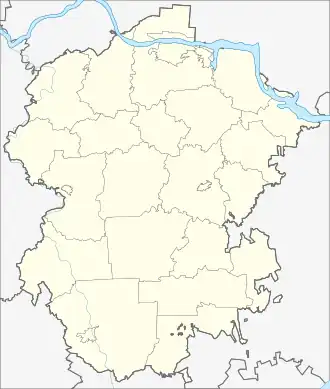 Abashevo is located in Chuvash Republic