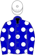 Blue, white birds eye, white cap