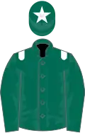 Dark green, white epaulettes, white star on cap
