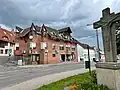 Houses in the city