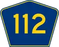 Highway 112 marker