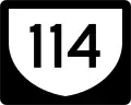 Highway 114 marker