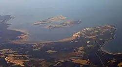 In this photo Paldiski can be seen located on the Pakri Peninsula.