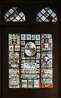 Stained glass window in the great hall, Pena Palace