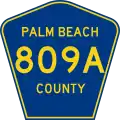 County Road 809A marker