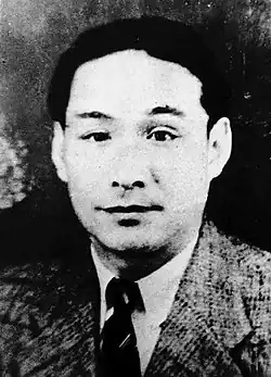 Pan Hannian in a business suit