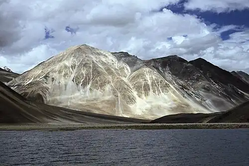 Pangong Lake, India and Tibet, China