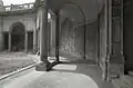 Frescos by Carracci in the cloister. Photo by Paolo Monti, 1971.