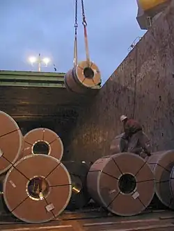 An example of breakbulk cargo