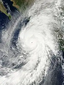 Hurricane Patricia approaching Mexico
