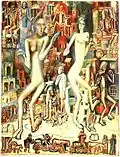 A Man and a Woman (Adam and Eve) (1912–1913).