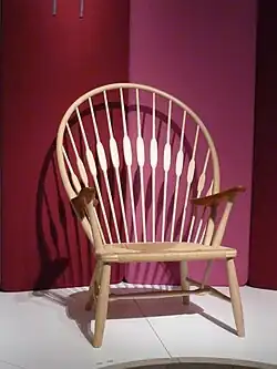 An early Peacock chair from 1947 at the Designmuseum Danmark