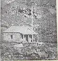 Photograph of Gurdwara Hemkunt Sahib in 1936, the year the first Gurdwara was established (pictured)