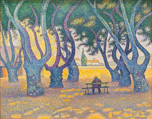Place des Lices, 1893, oil on canvas, by Paul Signac