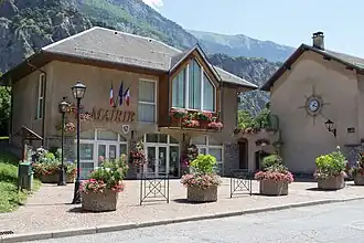 The town hall in Pontamafrey-Montpascal