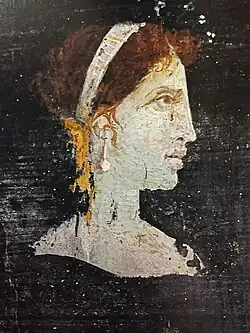Posthumous portrait of Cleopatra VII, from Roman Herculaneum, mid-1st century AD.[23][24]