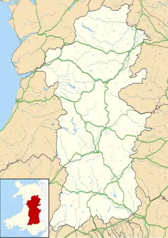 St Cewydd's, Disserth is located in Powys