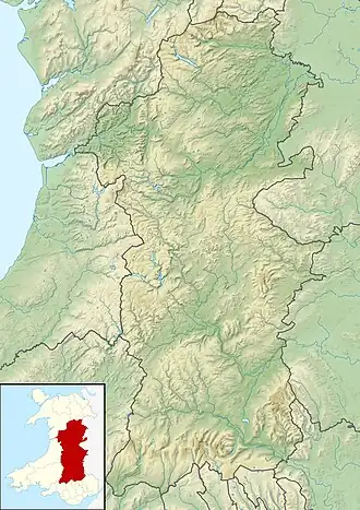 Red Lion Hill is located in Powys