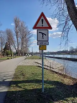 Road sign.
