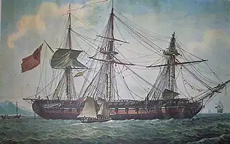 Proserpine, sister-ship of Iphigénie (1777)
