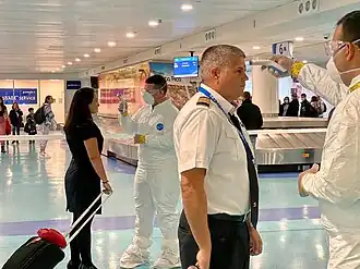Pilots and aircraft personnel are screened for COVID-19 at Luis Muñoz Marín International Airport