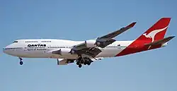 Side view of quadjet in flight