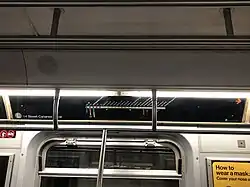 The R160 FIND system on a Rockaway Parkway-bound L train