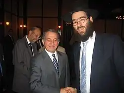 Rabbi Raskin meets then-President of Cyprus, Tassos Papadopoulos