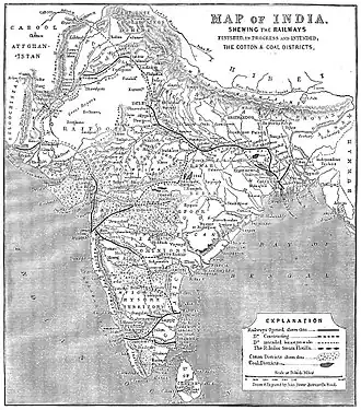 Railway passing through the Santhal Parganas, 1856.