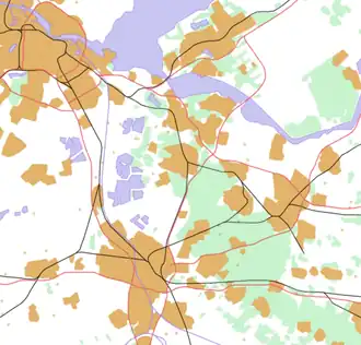 Bilthoven is located in Northeastern Randstad