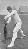 Gunn's drive between mid-off and extra-cover