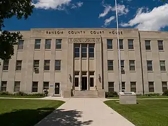 The Ransom County Courthouse in Lisbon