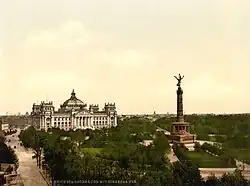 Königsplatz, with the Reichstag and the Victory Column, about 1900