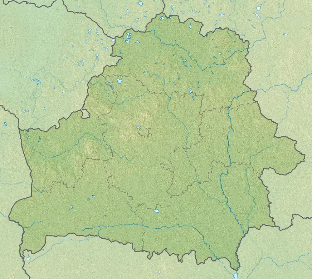Location of the reservoir in Belarus.
