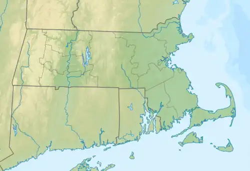 Map showing the location of Pope John Paul II Park Reservation