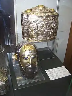 Two 1788 reliquaries of St Dionysius I (Panagia Ikosifinissa Monastery, Greece)