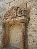 Intricate stonework at Godi Temple